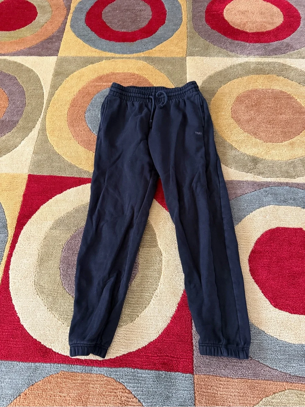Aritzia TNA Sweatfleece Cozy Fleece Boyfriend Fit Black Jogger Sweatpants Small